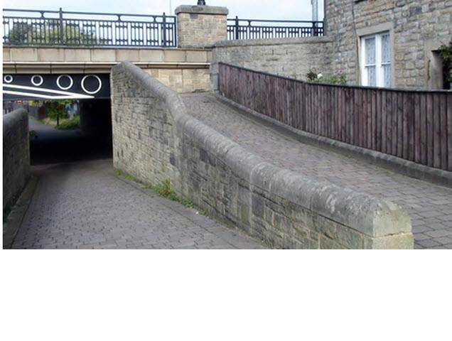 Canal Cottages Nos 4 & 5 attached boundary wall